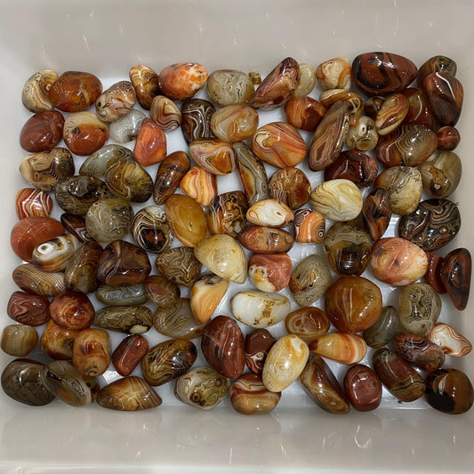 Sardonyx Tumbled Stones In Bulk