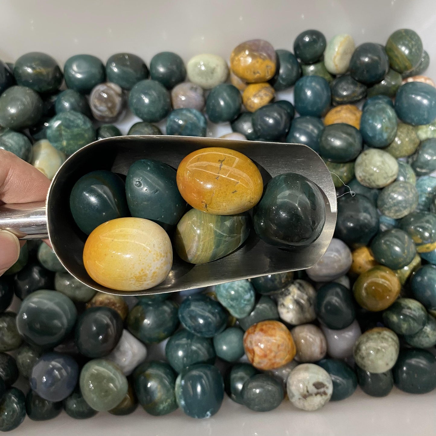 Ocean Jasper Tumbled Stones In Bulk