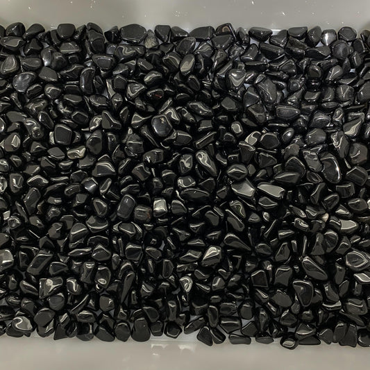 1.5-2.5cm Black Obsidian Crushed Stones In Bulk