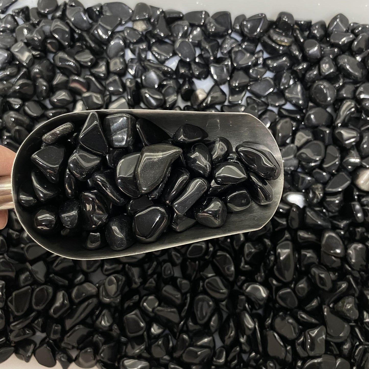 1.5-2.5cm Black Obsidian Crushed Stones In Bulk