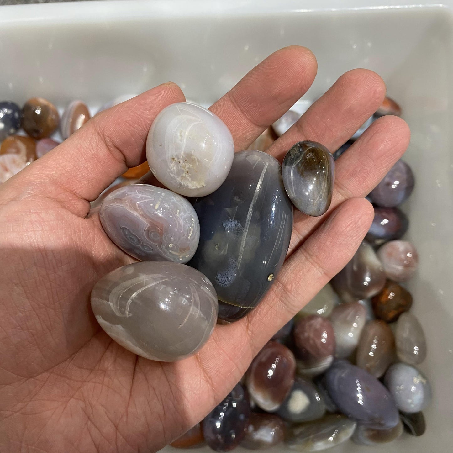 Agate Tumbled Stones In Bulk