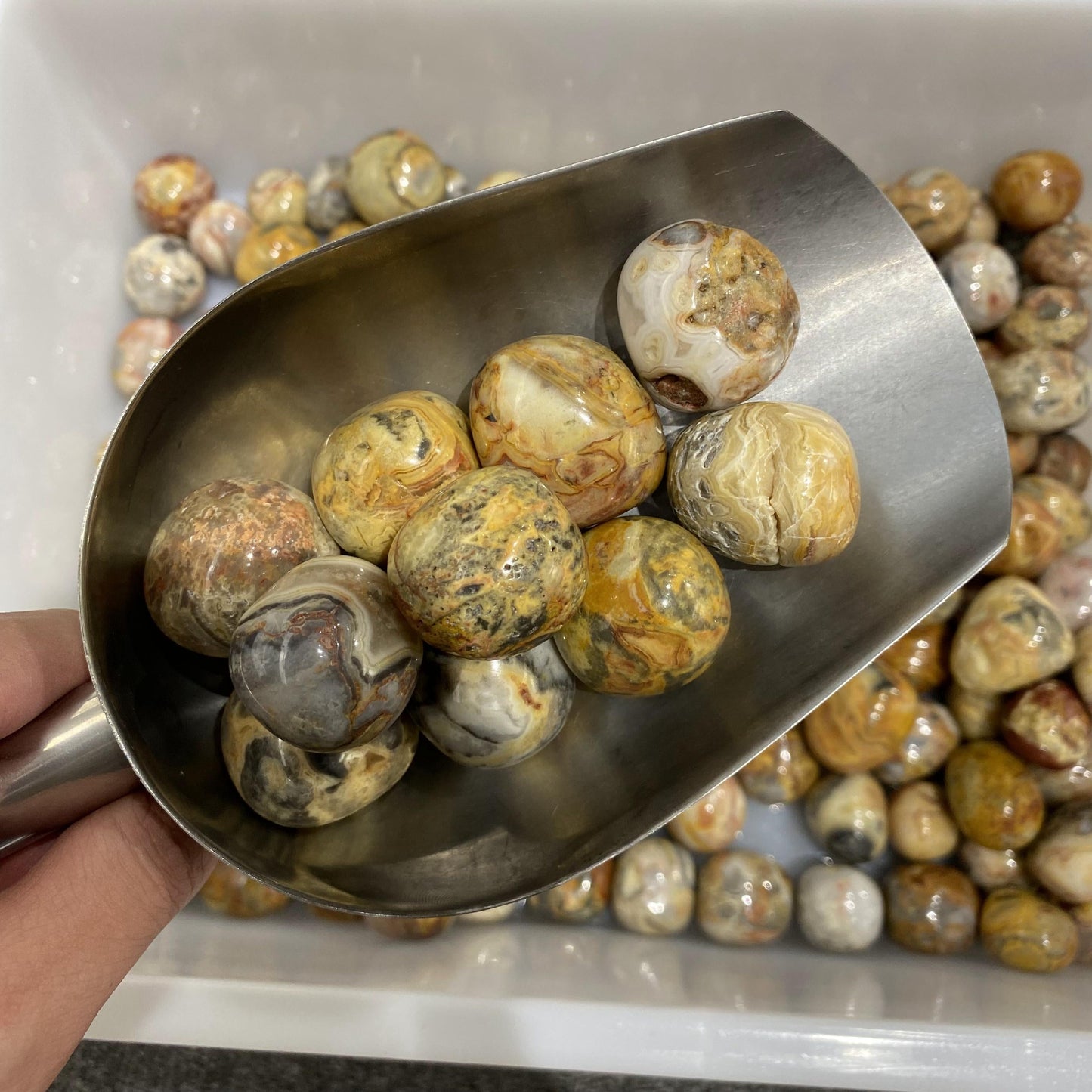 Crazy Agate Tumbled Stones In Bulk