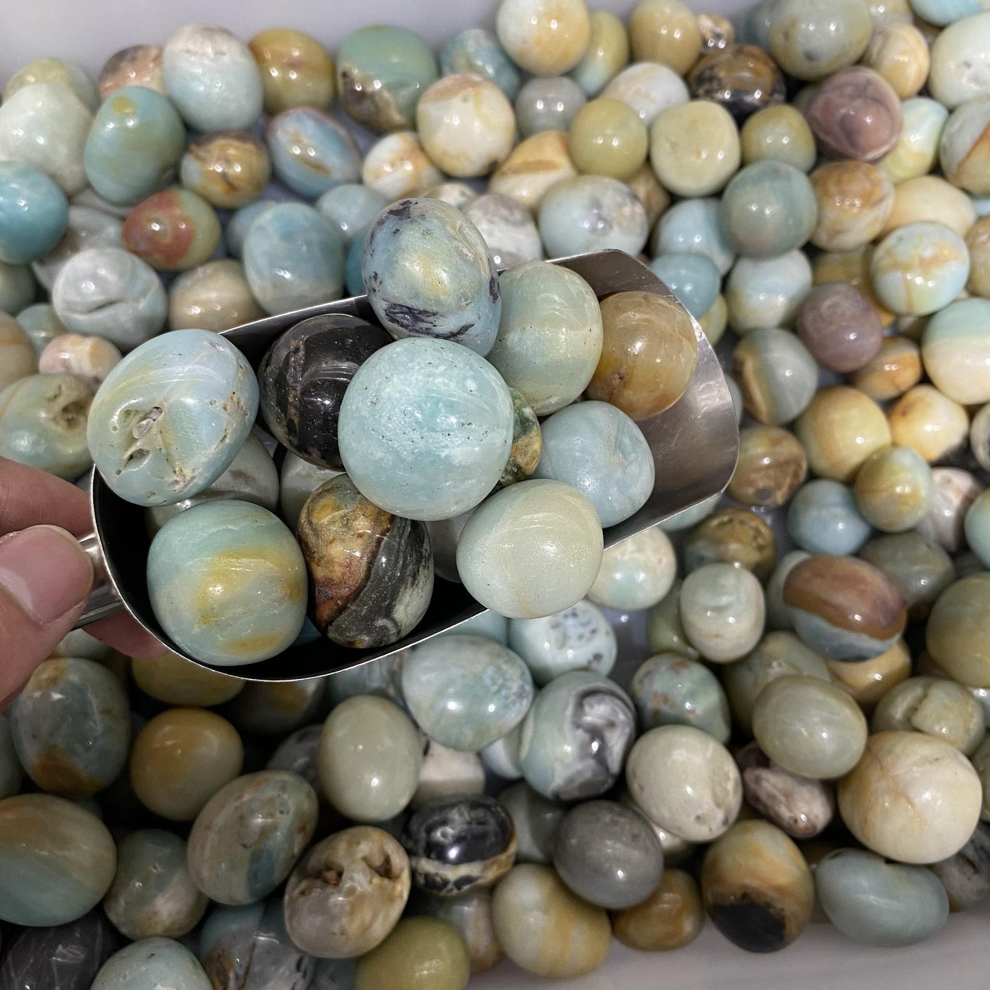 Amazonite Tumbled Stones In Bulk
