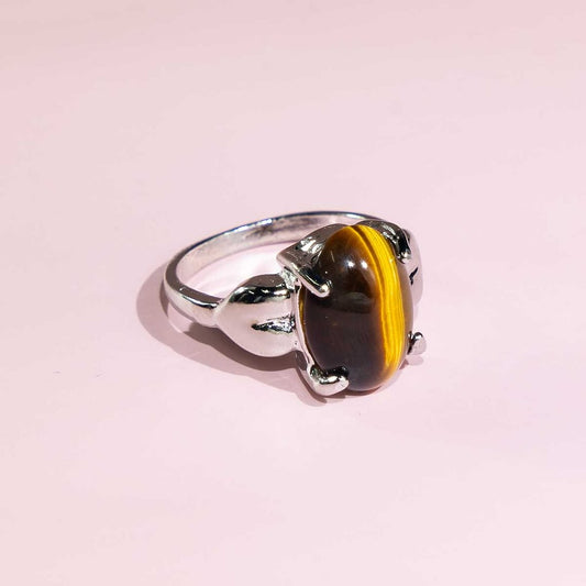 Tiger Eye Stone Ring