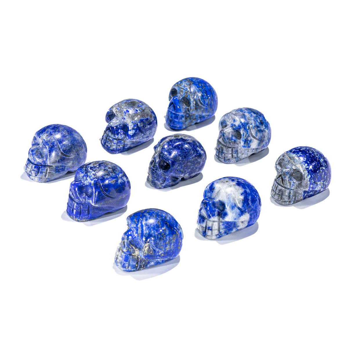 1-Inch Lapis Lazuli Skull In Bulk