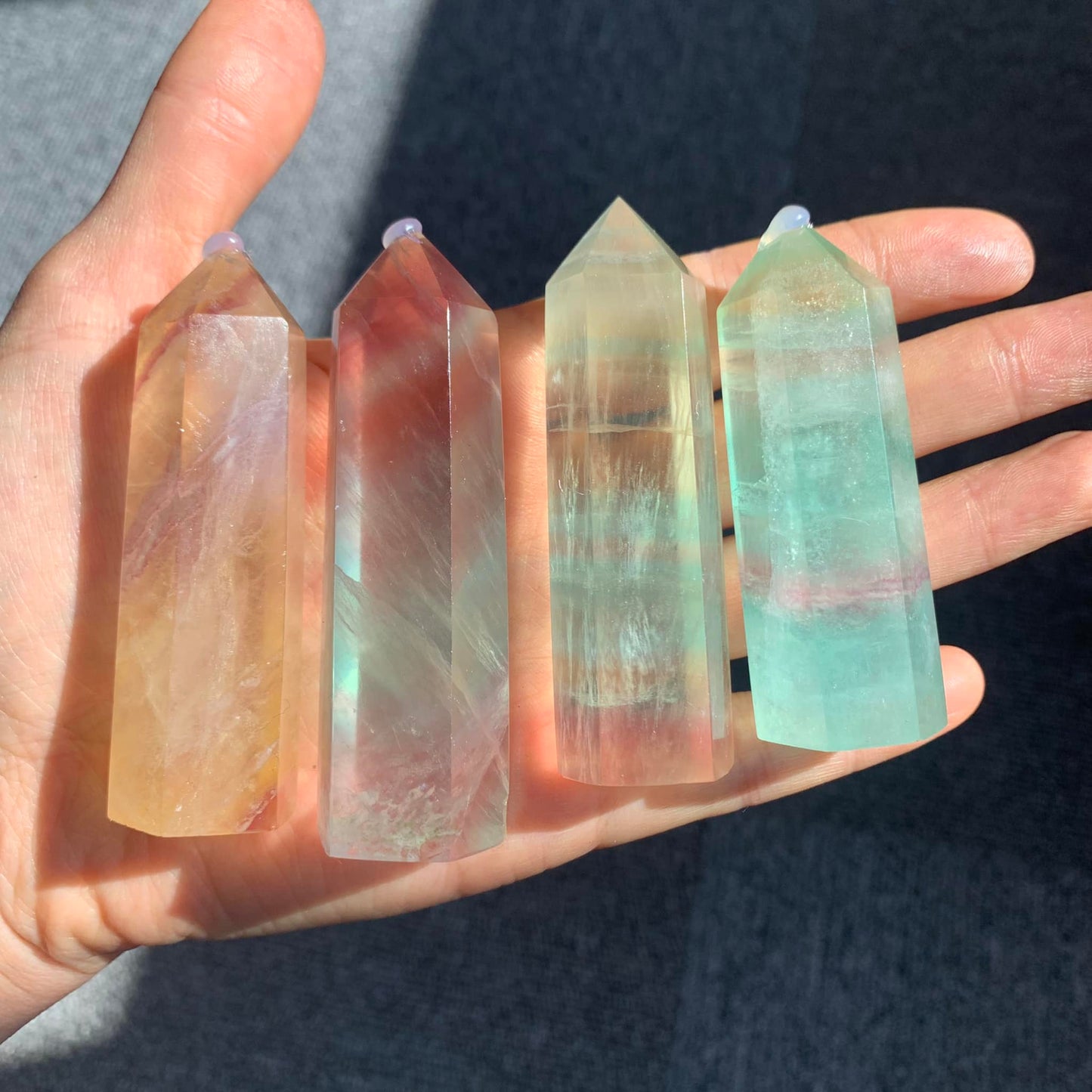 Punto de fluorita arcoíris a la venta