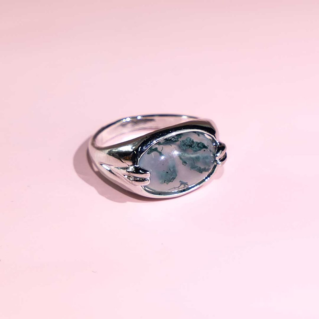 Moss Agate Ring