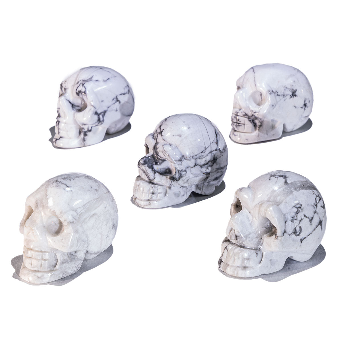 1.5-Inch Howlite Skull In Bulk