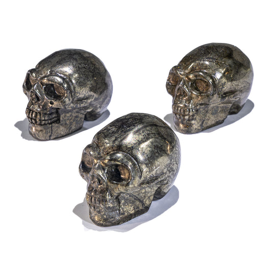 2-Inch Chalcopyrite Skull In Bulk