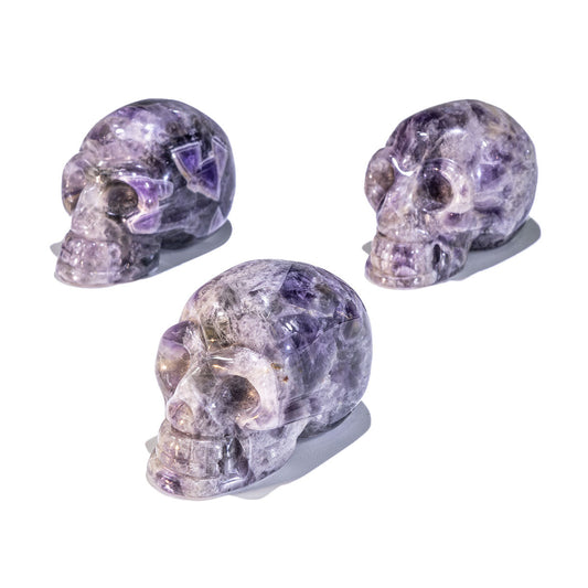 2-Inch Dream Amethyst Skull In Bulk