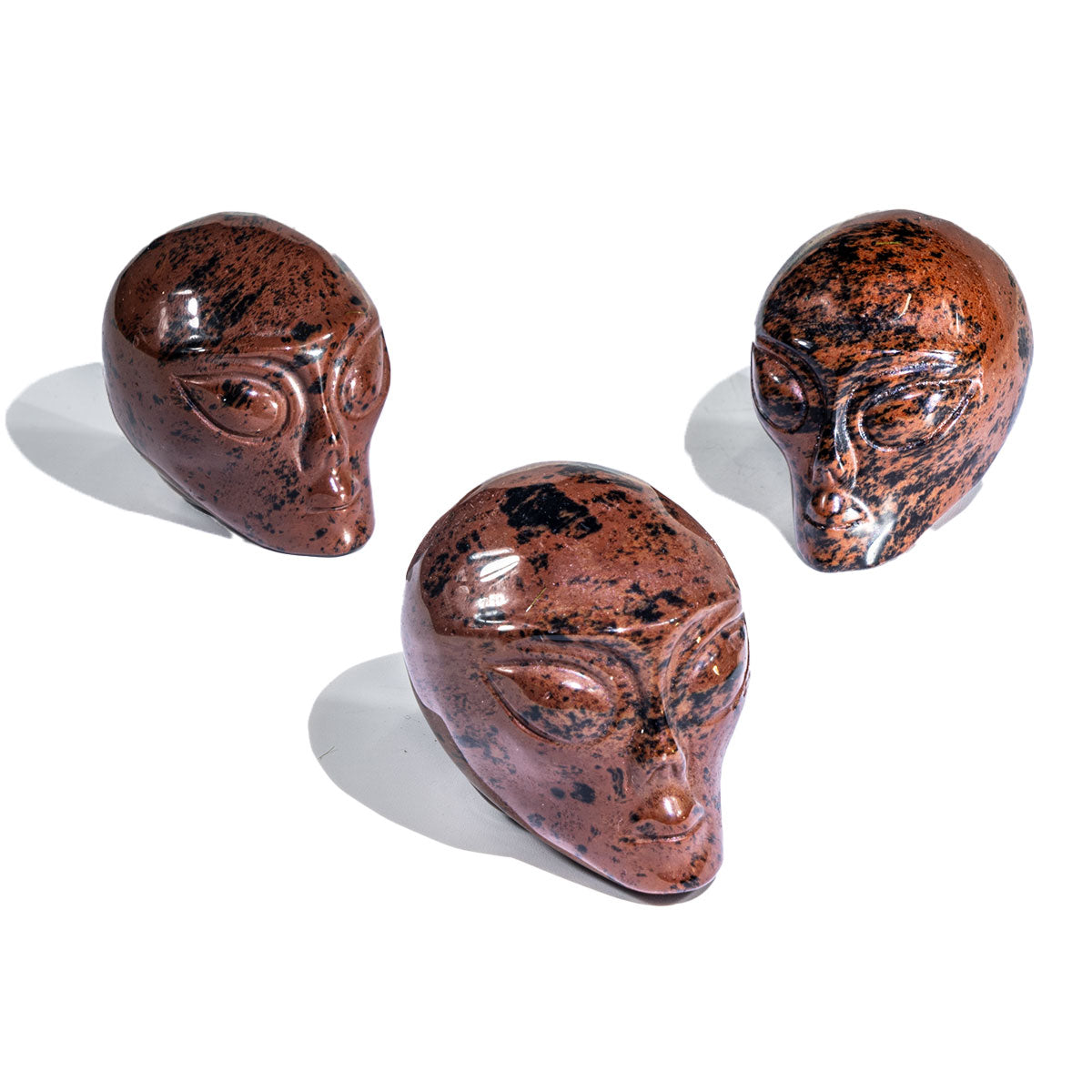 2-Inch Red Obsidian Alien Skull In Bulk