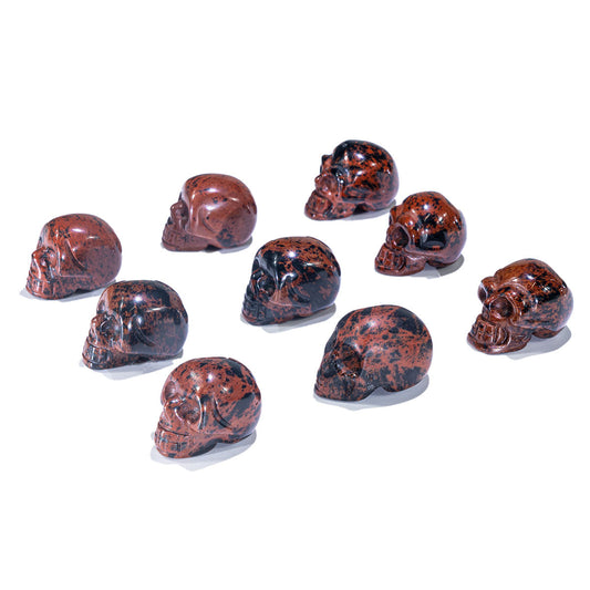 1-Inch Red Obsidian Skull In Bulk