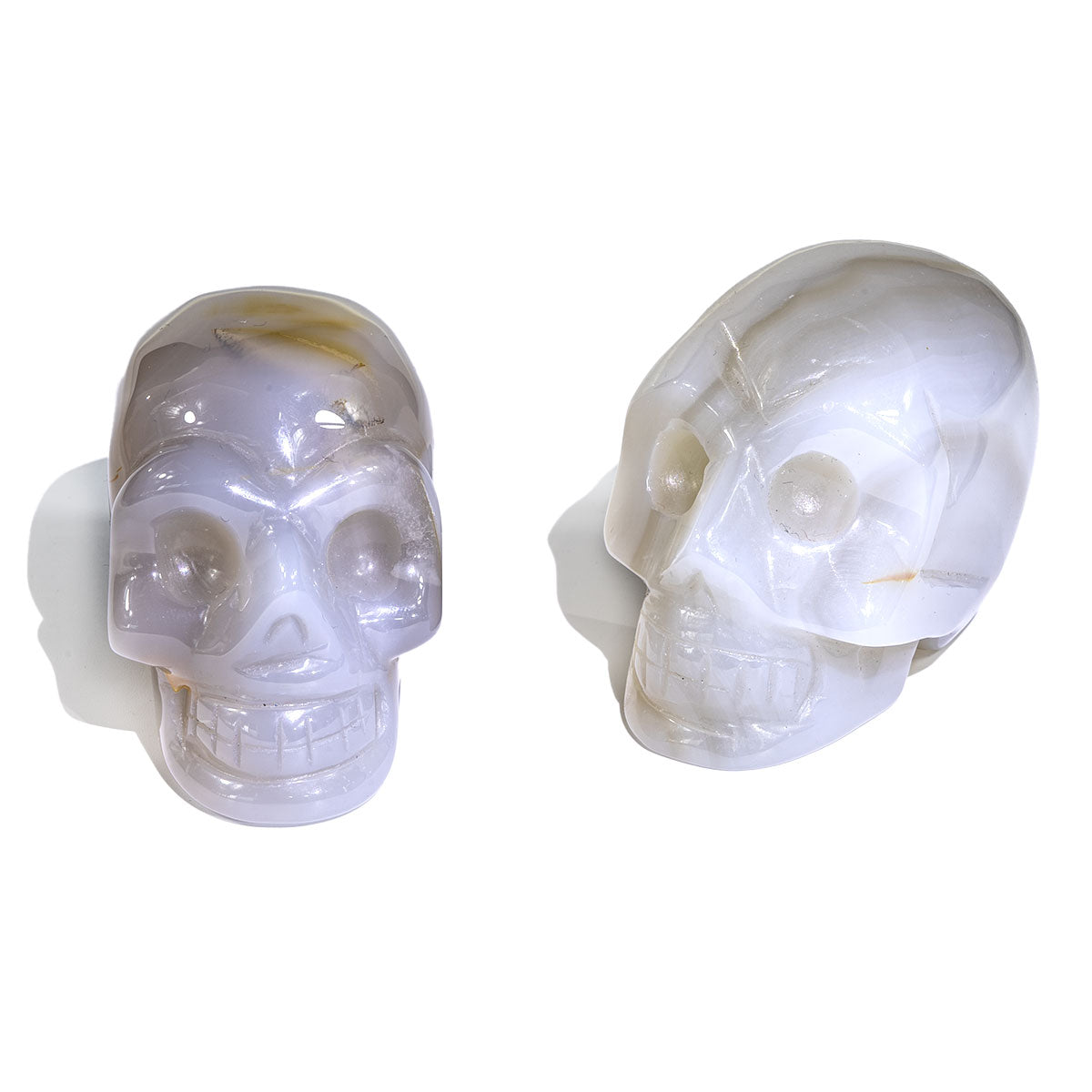 3-Inch Grey Agate Skull In Bulk