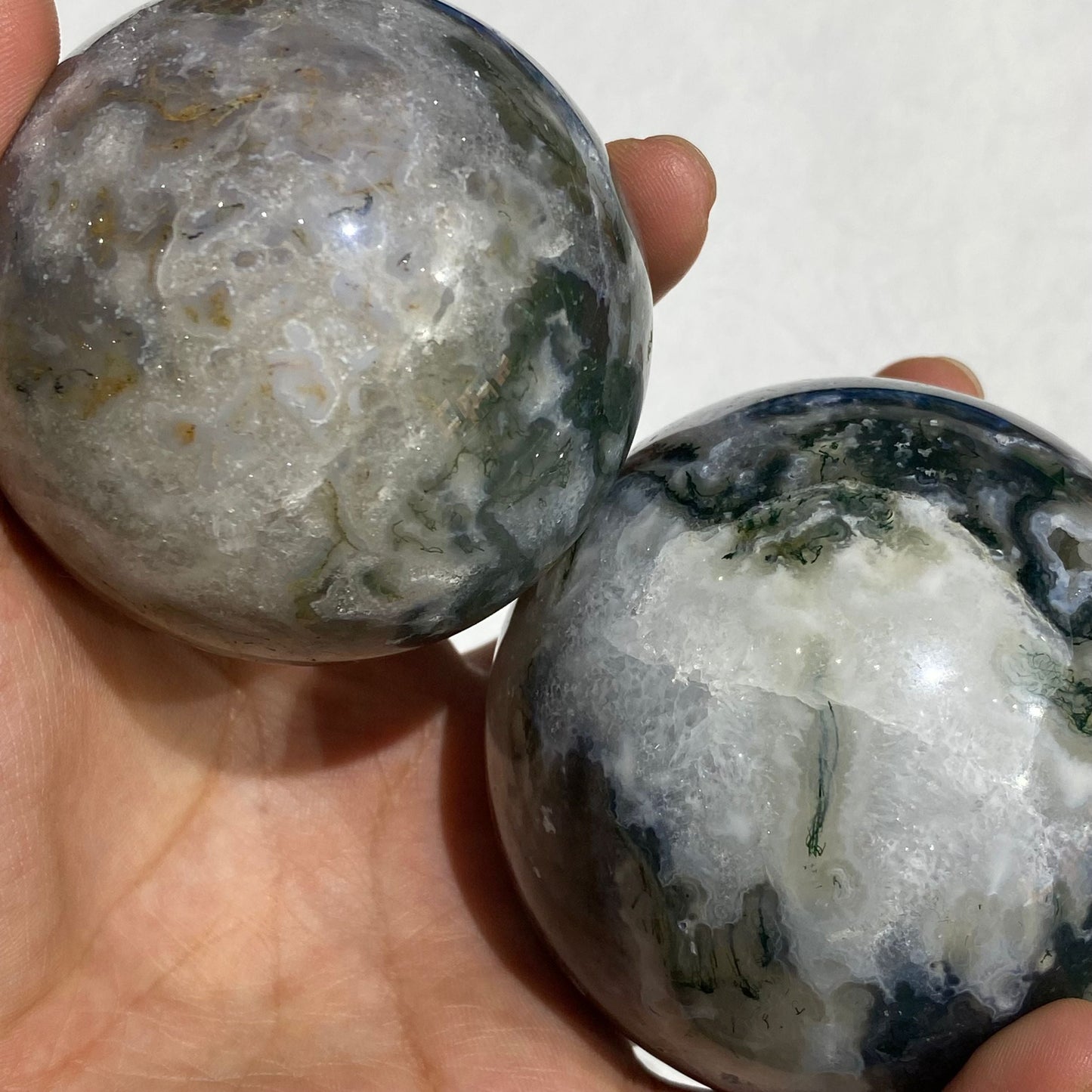 Moss Agate Spheres For Sale