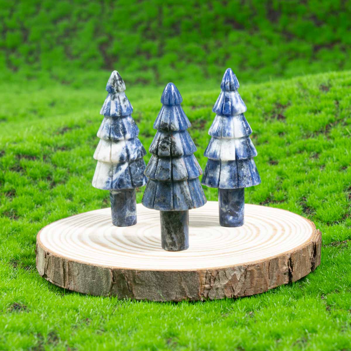 2-Inch Sodalite Christmas Tree In Bulk