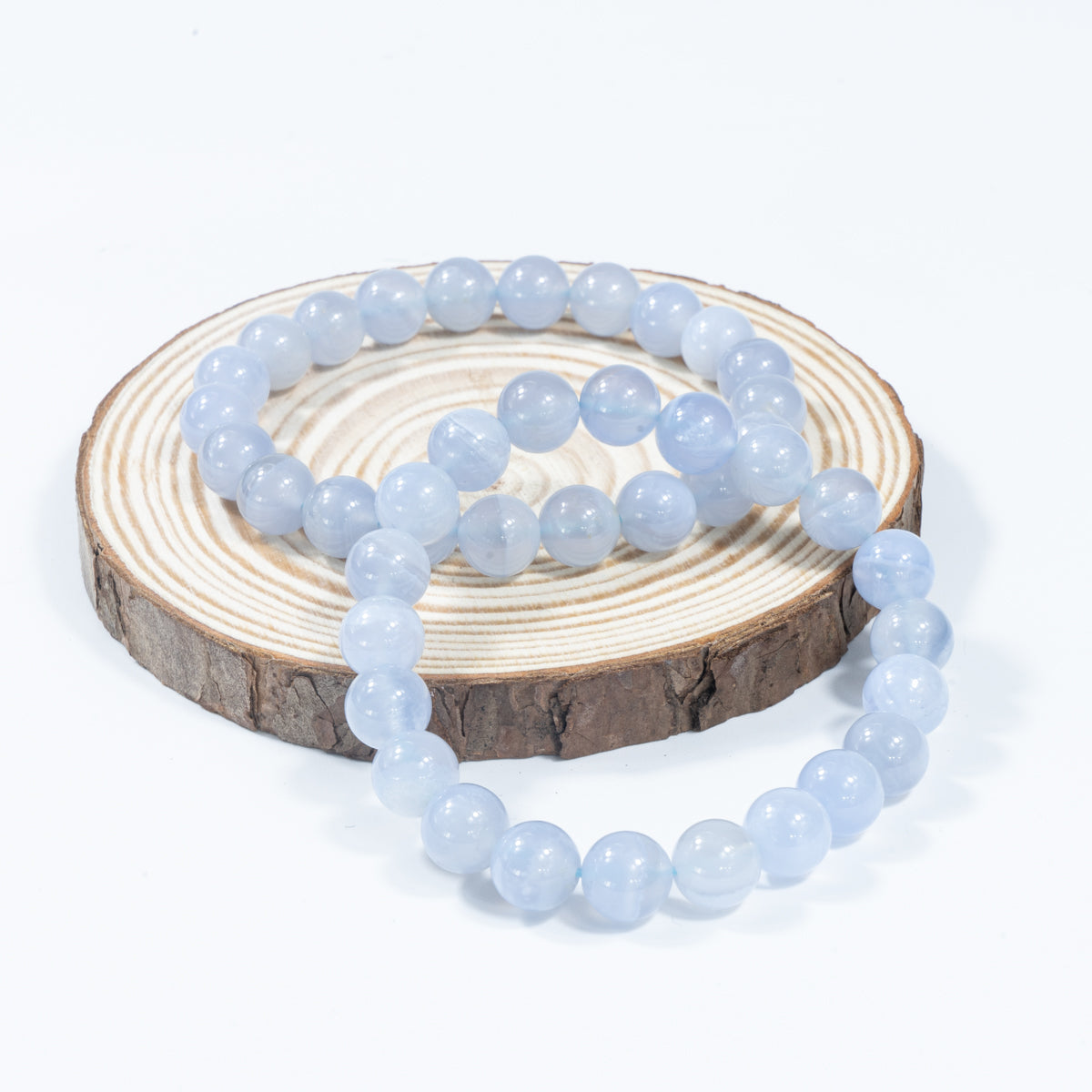 8mm Natural Blue Lace Agate Bracelet Wholesale