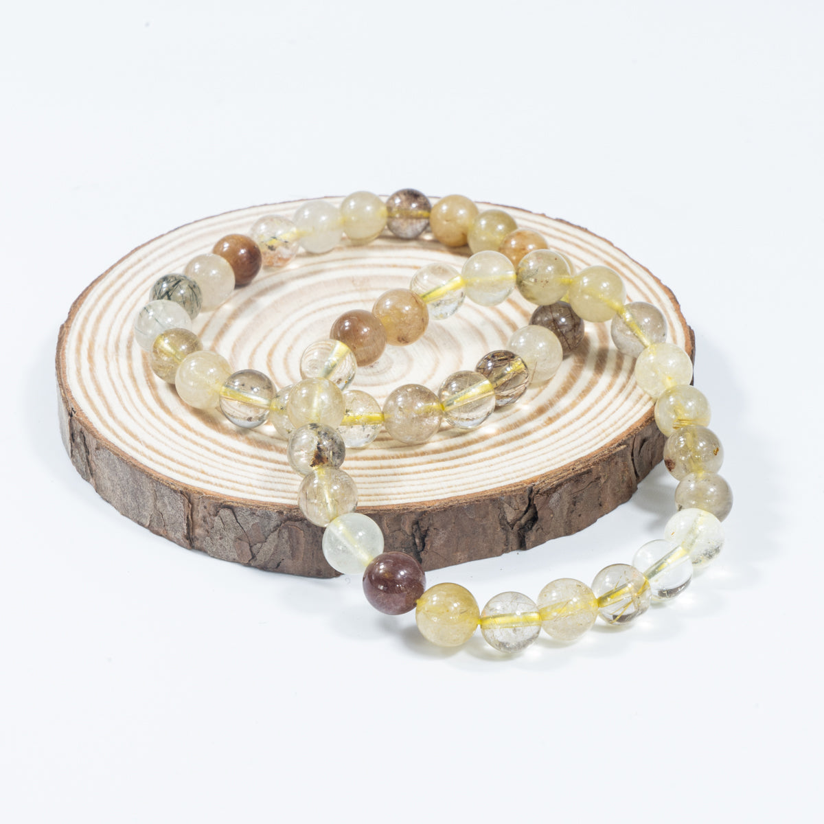 8mm Natural Gold Tourmaline Quartz Bracelet Wholesale