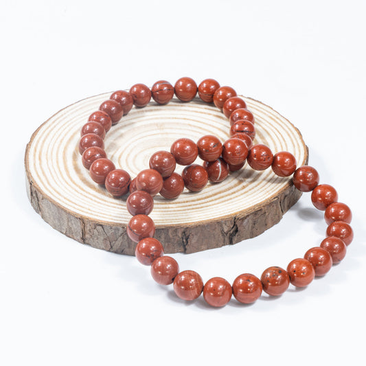 8mm Natural Red Jasper Bracelet Wholesale