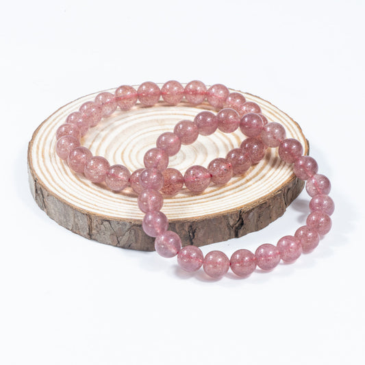 8mm Natural Strawberry Quartz Bracelet Wholesale