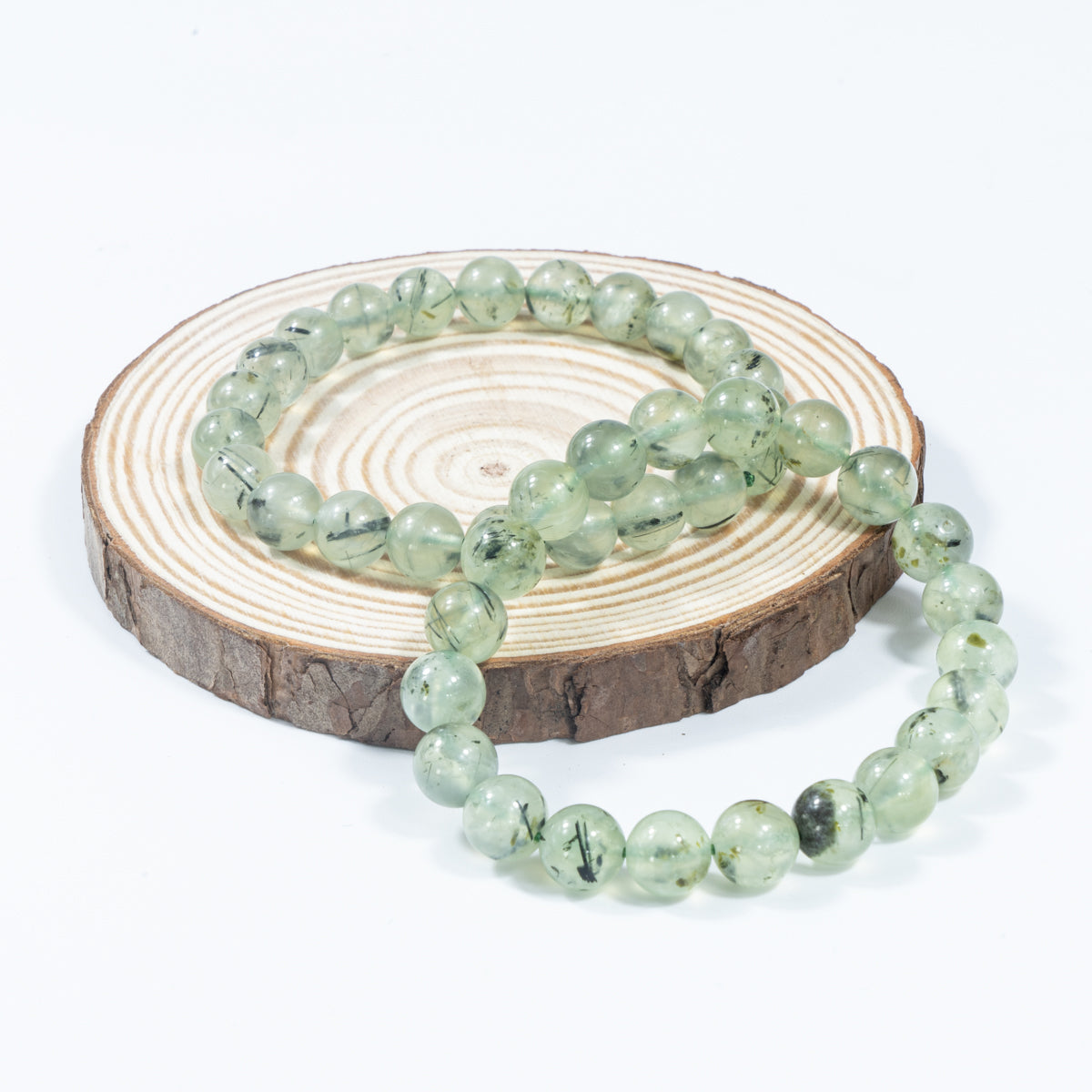 8mm Natural Prehnite Bracelet Wholesale