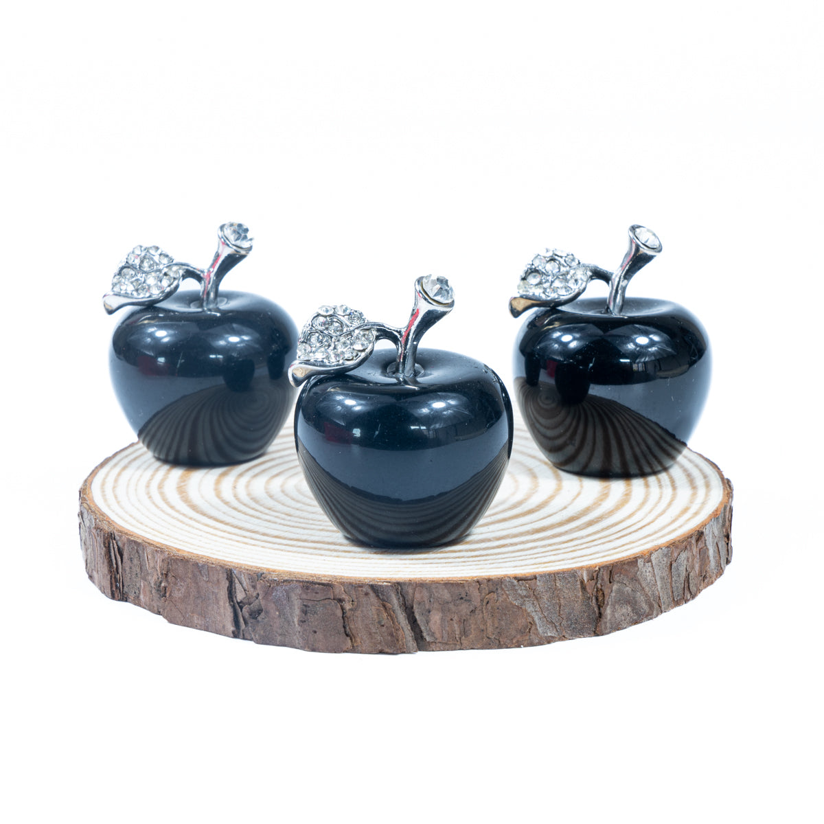 3cm Black Obsidian Apple In Bulk