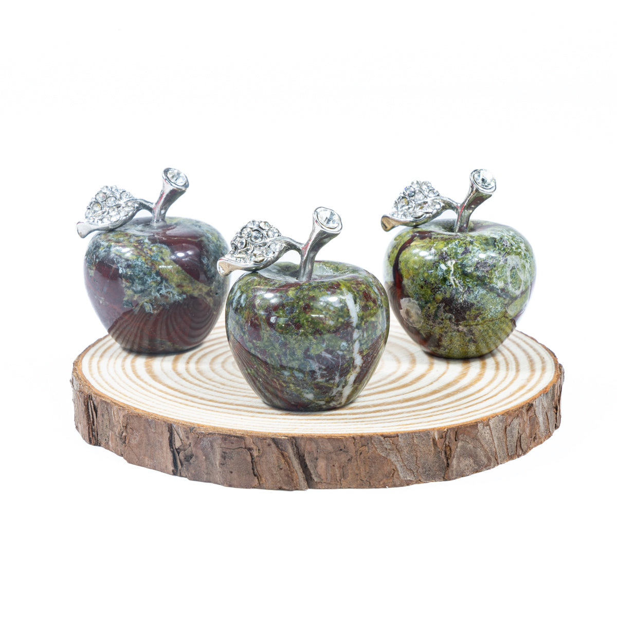 3cm Dragon Blood Stone Apple In Bulk