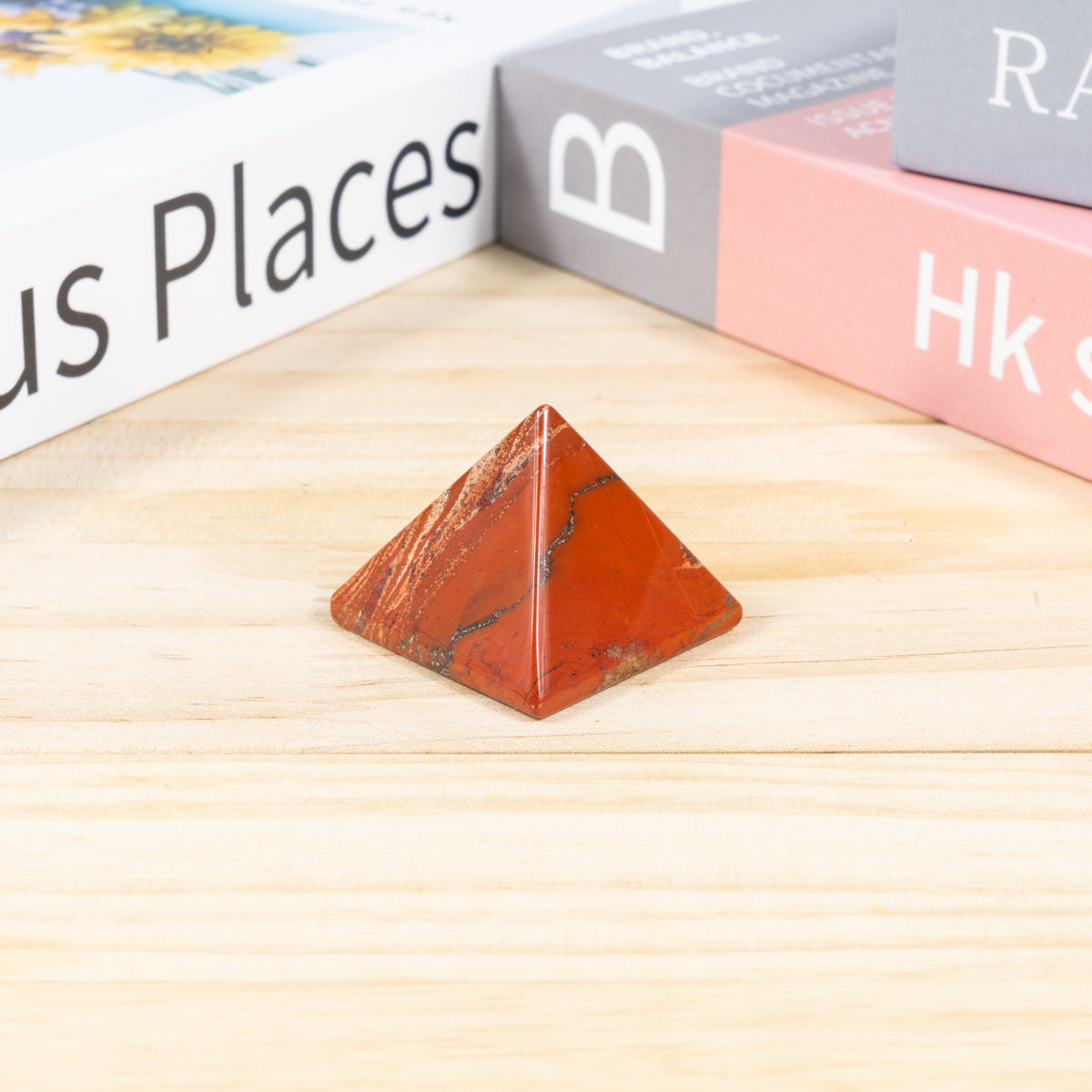 3cm Red Jasper Pyramid In Bulk