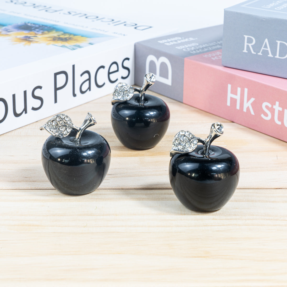 3cm Black Obsidian Apple In Bulk