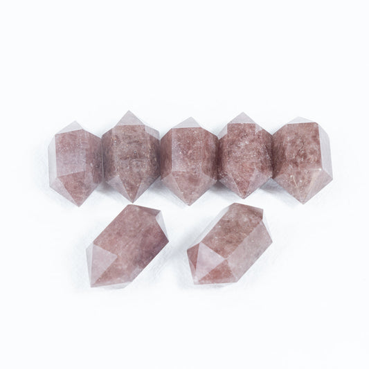 4.5cm Strawberry Quartz Little Double-point In Bulk