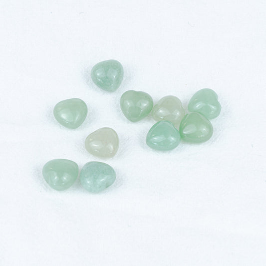 Mini Green Aventurine Heart In Bulk