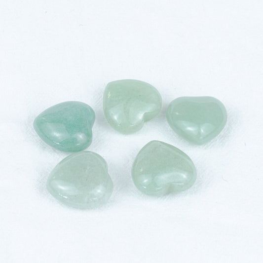 3cm Green Aventurine Heart In Bulk