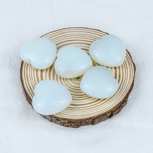 3cm Opalite Heart In Bulk