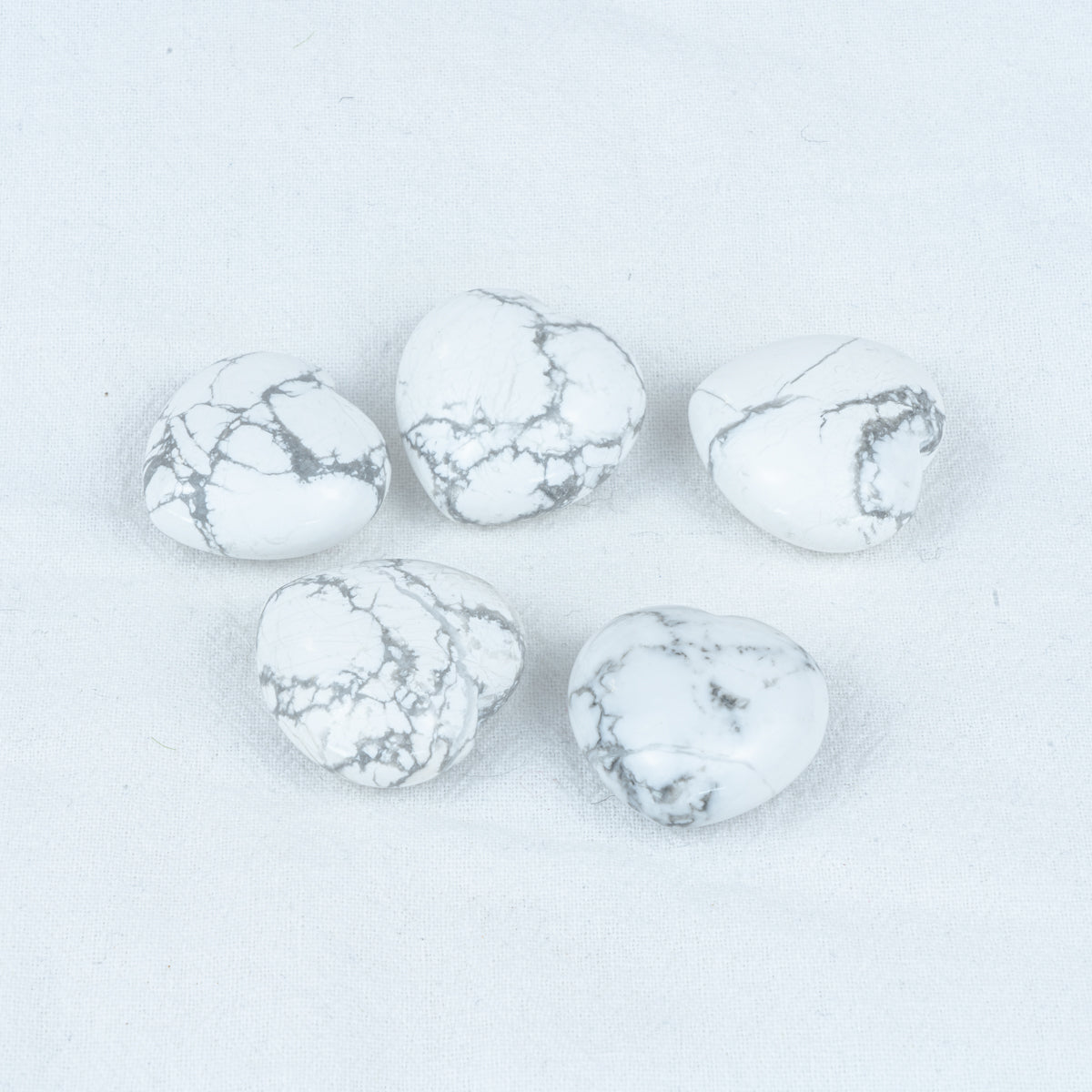 3cm Howlite Heart In Bulk