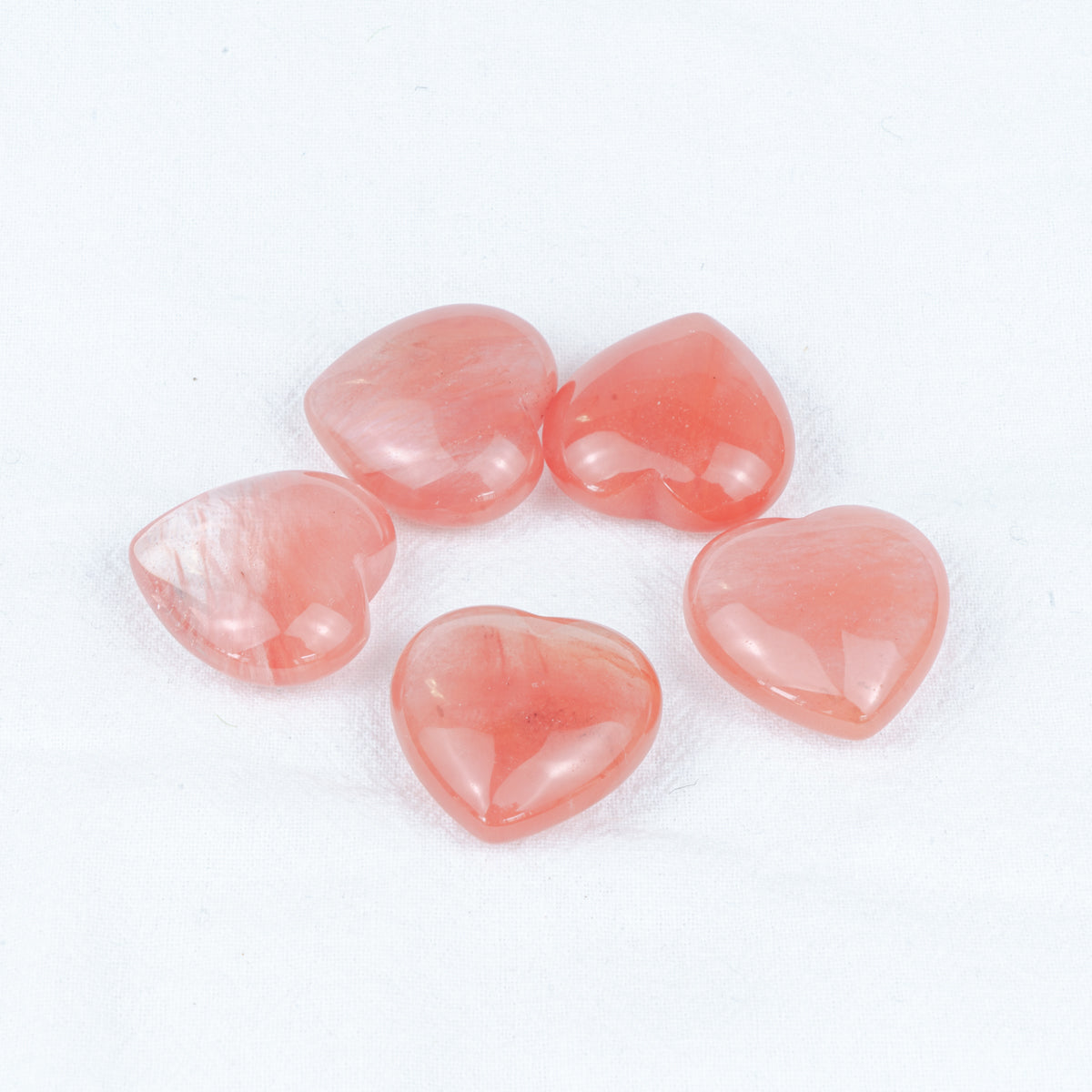 3cm Red Melting Crystal Heart In Bulk