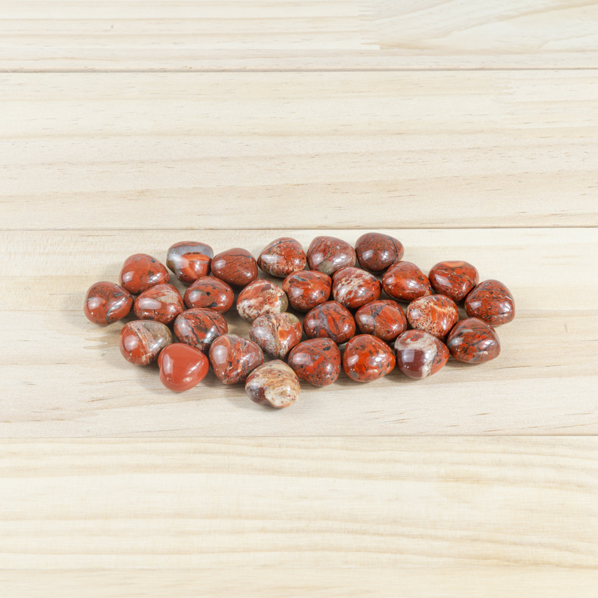 Mini Red Jasper Heart In Bulk