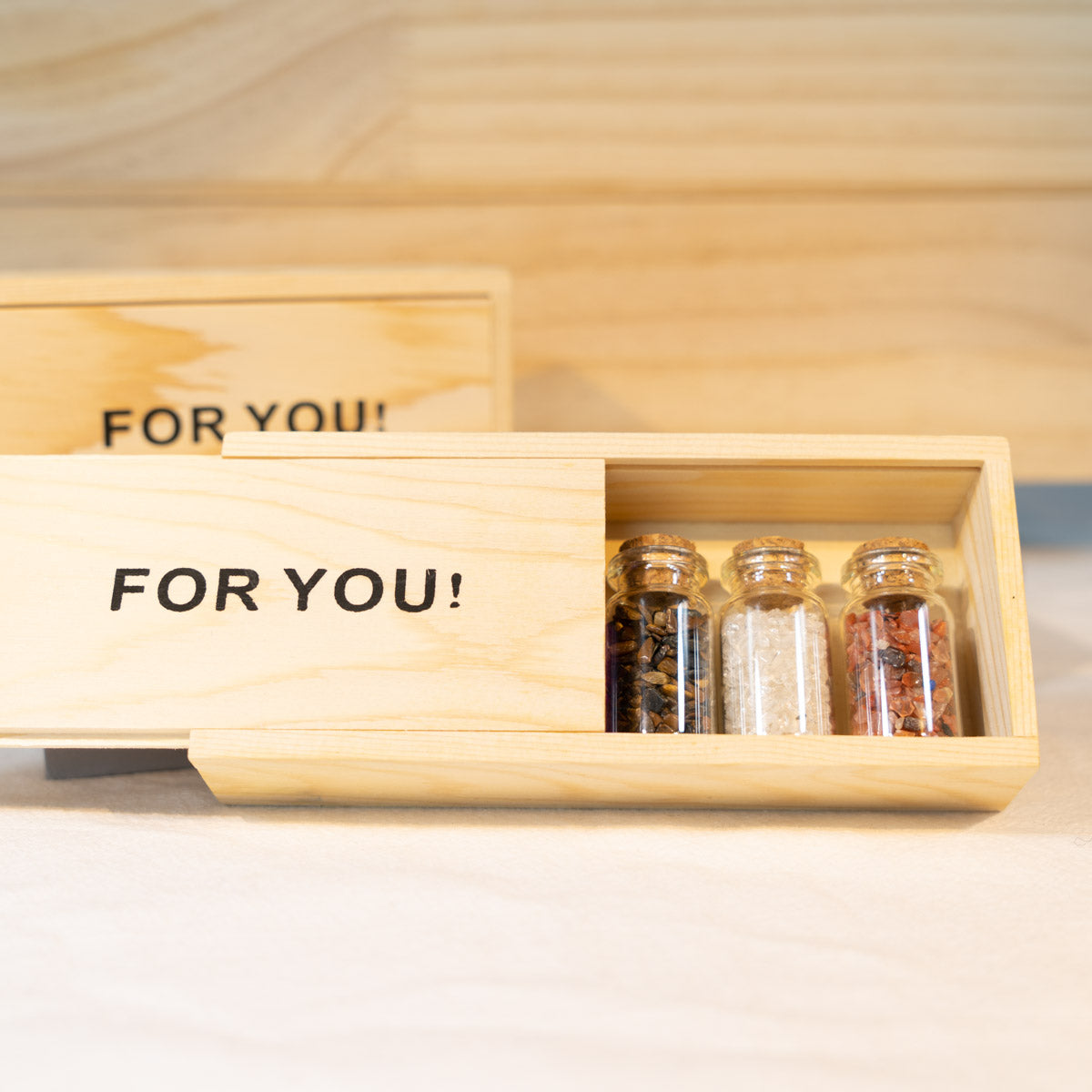 Six Bottles of Chips Wooden Gift Box In Bulk