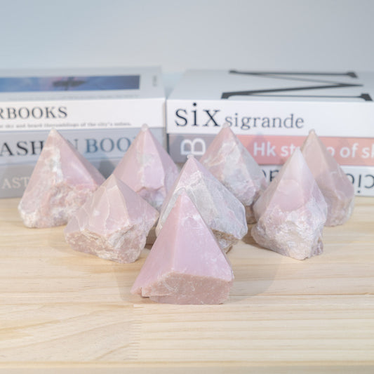 Pink Opal Rough Stone Point In Bulk