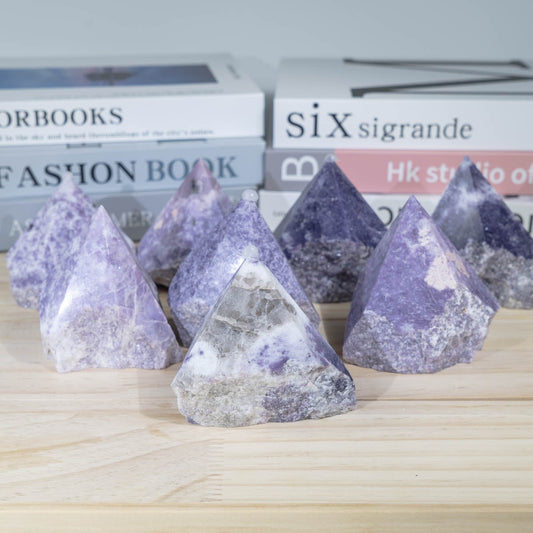 Lepidolite Rough Stone Point In Bulk