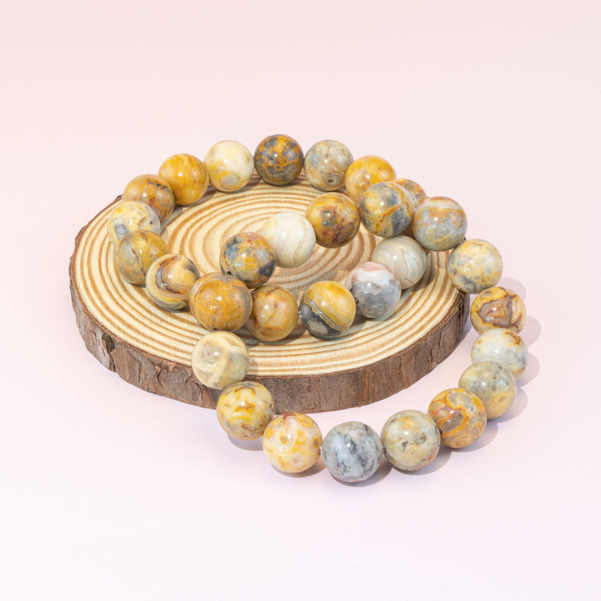 8mm/12mm Natural Crazy Agate Bracelet Wholesale