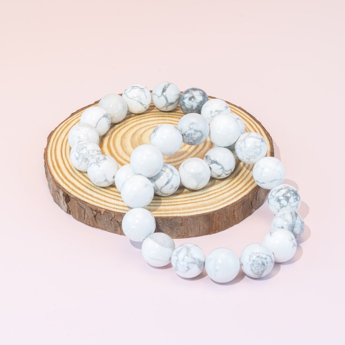 8mm/12mm Natural Howlite Bracelet Wholesale