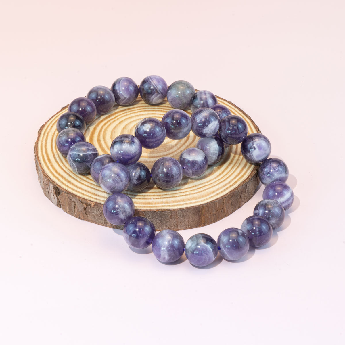 12mm Natural Dream Amethyst Bracelet Wholesale