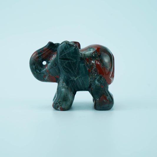 3 inch Blood Stone Elephant  In Bulk