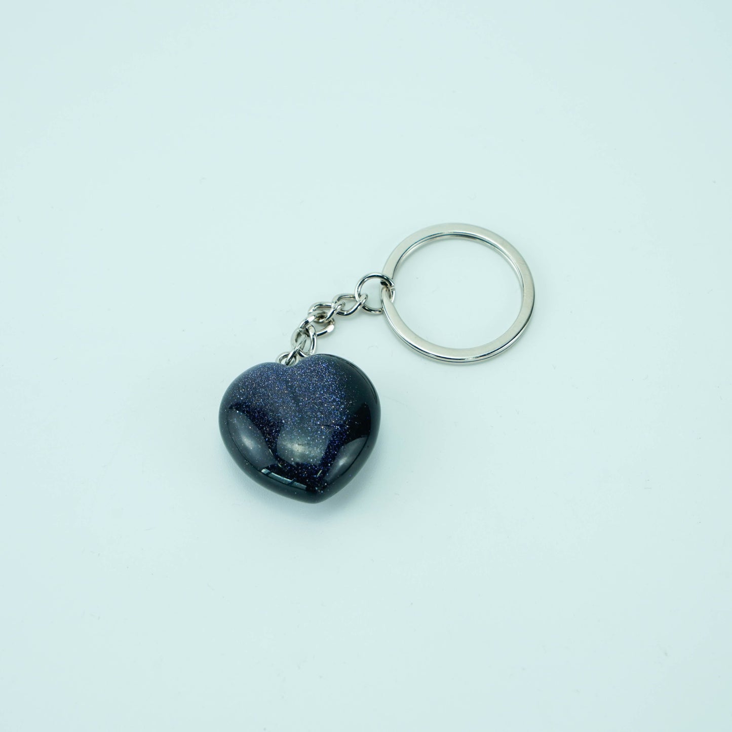 Llavero de piedra de arena azul de 3 cm