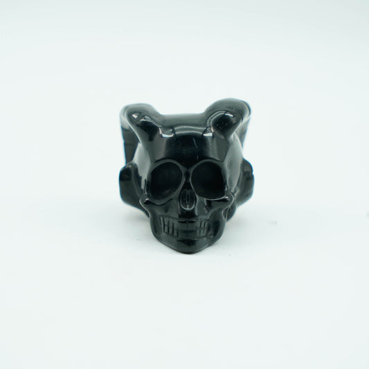 Black obsidian goat skull¡¾Hjl0010A6¡¿