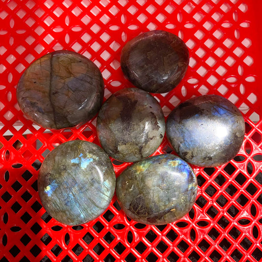 Labradorite Palm Stone In Bulk