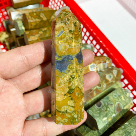 Rainforest Jasper Point In Bulk