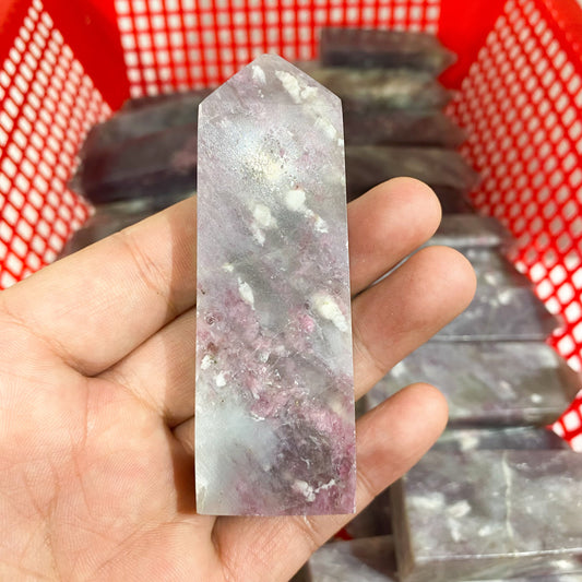 Pink Tourmaline Tetrahedron Point In Bulk