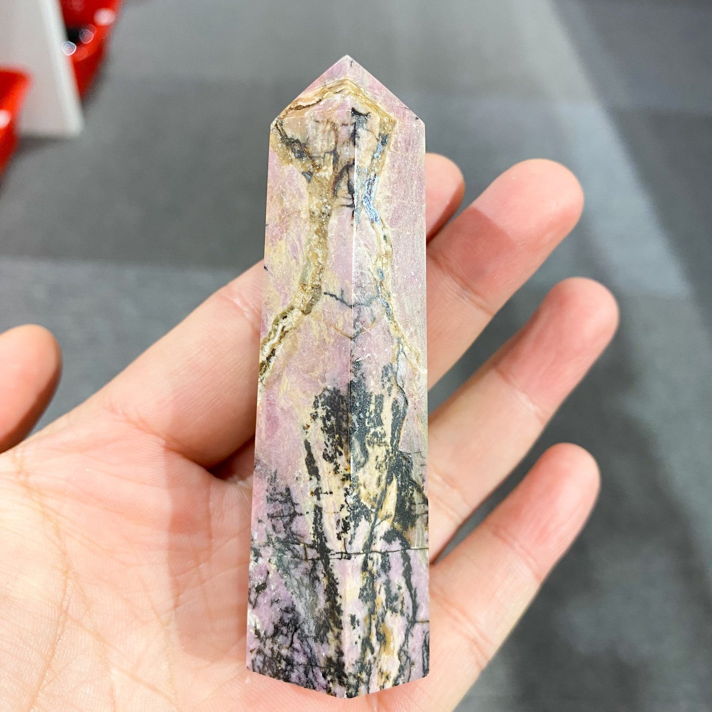 Rhodonite Point In Bulk