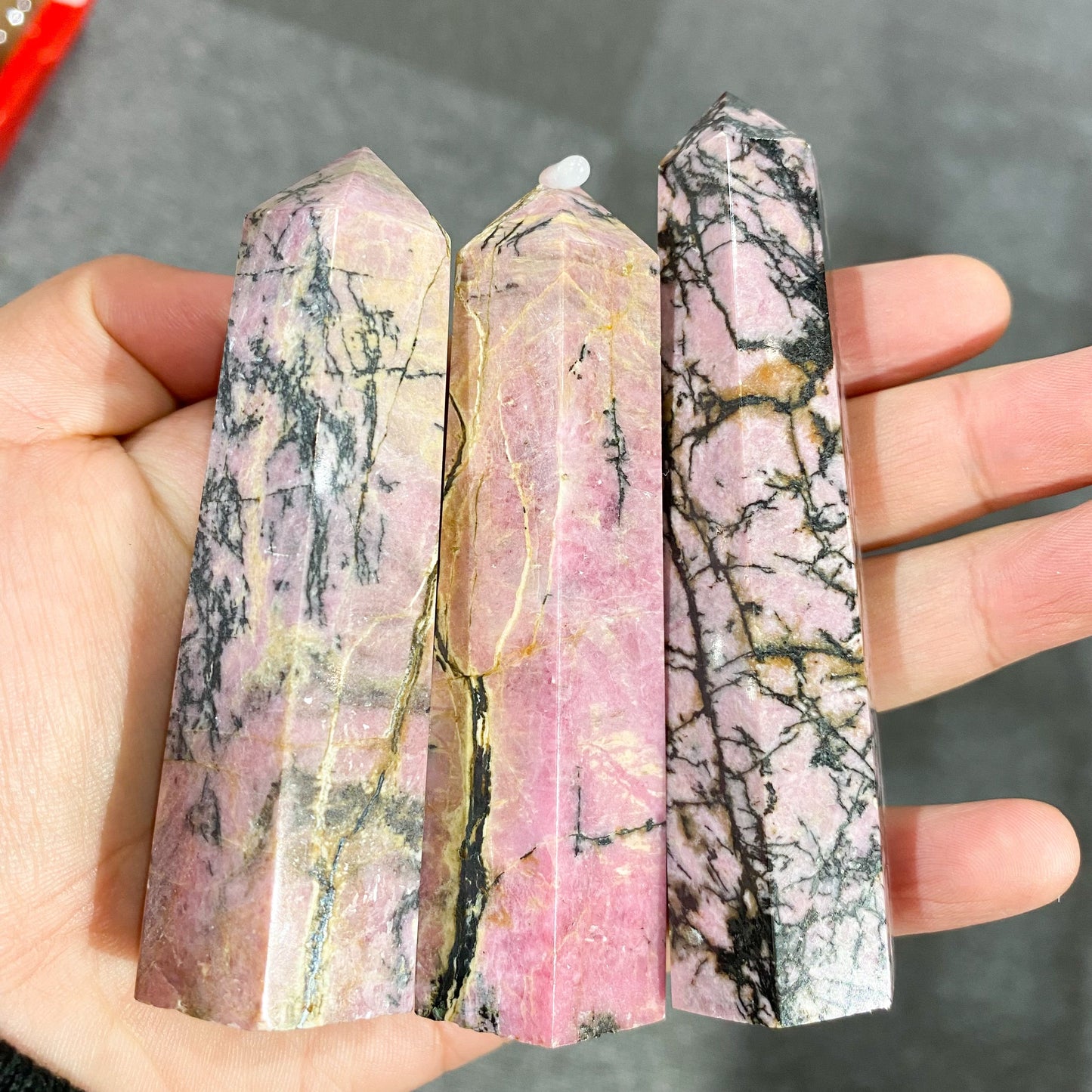 Rhodonite Point In Bulk