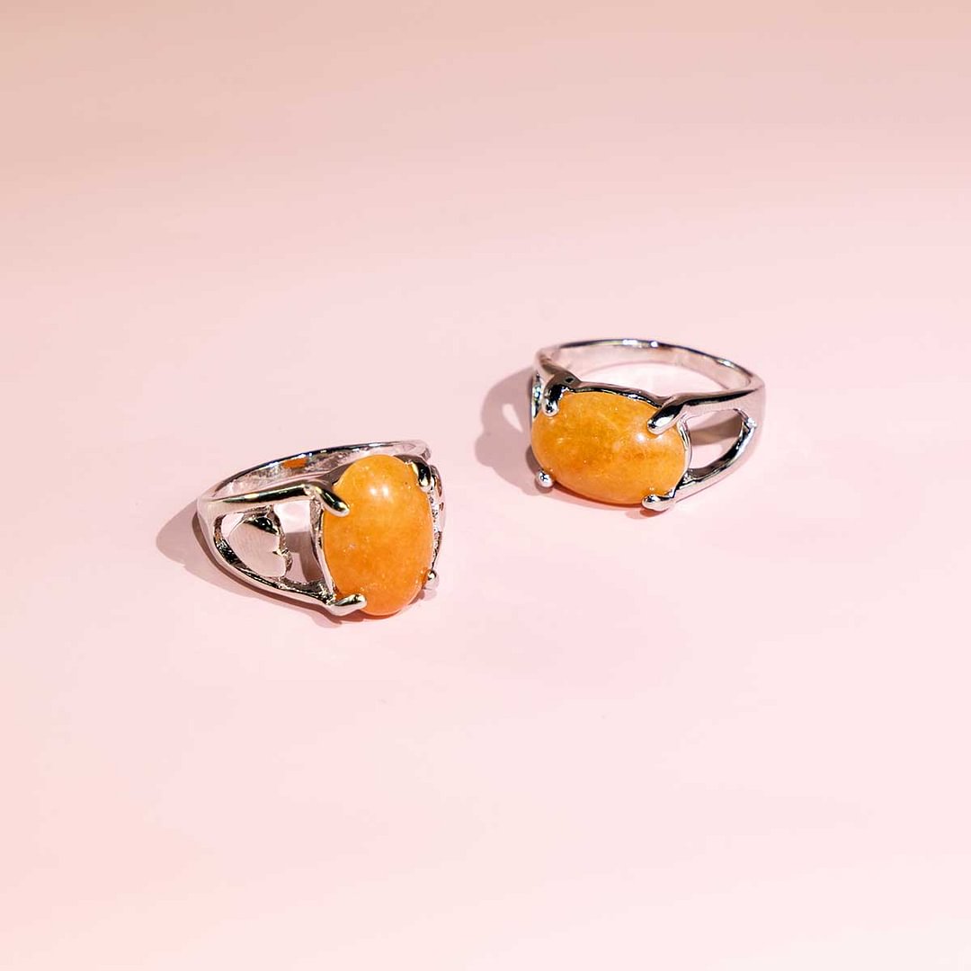 Orange Aventurine Ring